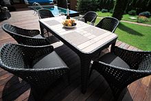 обеденная группа chaild чёрный на 6 персон в Нижневартовске