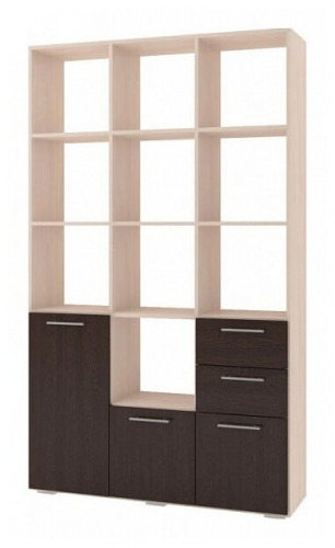 стеллаж баронс бриз ст.081.1204-01 10 полок, 2 ящика, материал: лдсп в Нижневартовске