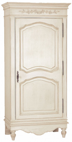шкаф платяной однодверный марсель молочно-белый в Нижневартовске