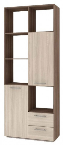 стеллаж баронс бриз ст.067.808-01 5 полок, 2 ящика, материал: лдсп в Нижневартовске