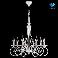 подвесная люстра eurosvet 22404/8 белый с золотом в Нижневартовске