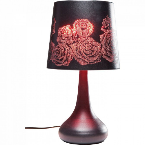 лампа настольная rose мультиколор с рисунком розы в Нижневартовске