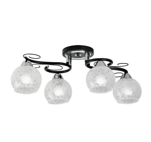 потолочная люстра idlamp carmela 234/4pf-blackchrome в Нижневартовске