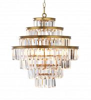 люстра alaine 50 латунь, прозрачное стекло в Нижневартовске