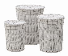 набор корзин samantha 3 шт. серого цвета в Нижневартовске