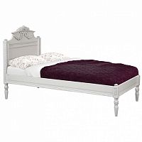 кровать деревянная односпальная 90х190 белая будуар в Нижневартовске