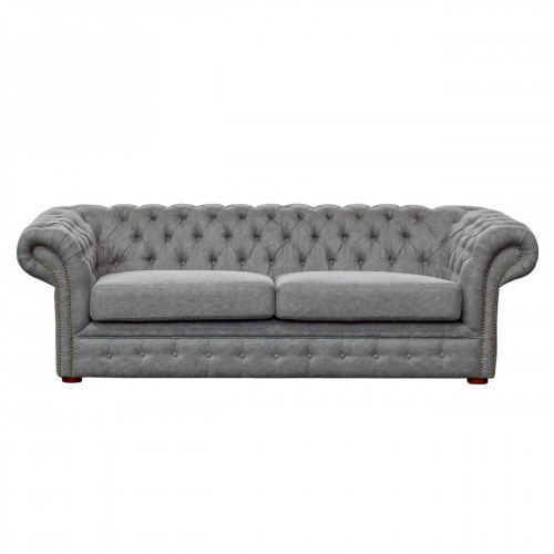 диван честерфилд трехместный прямой серый в Нижневартовске