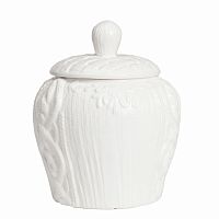 декоративная ваза с крышкой lindley для хранения продуктов большая белая в Нижневартовске
