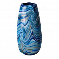ваза для цветов стеклянная синяя d13,5x30 см в Нижневартовске