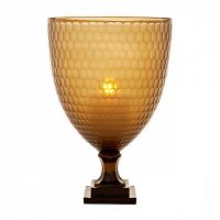 подсвечник стеклянный коричневый с сотами merricks l от eichholtz, 43,5 см в Нижневартовске