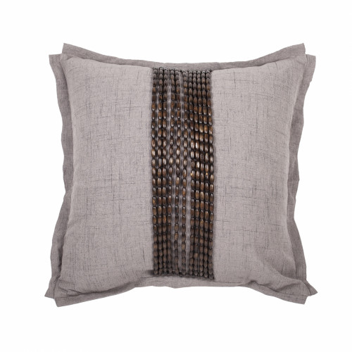 декоративная подушка handwork exclusive квадратная светло-серая в Нижневартовске