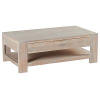 стол журнальный 110т manufactura отбеленный дуб, белый в Нижневартовске