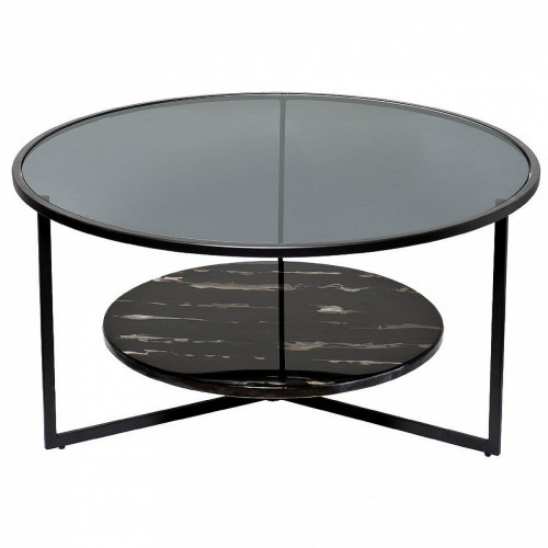 стол журнальный черный d90*40см в Нижневартовске