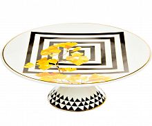 подставка для торта 20 см желтый орнамент в Нижневартовске