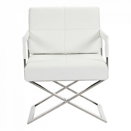 кресло aster x chair кожа белое в Нижневартовске