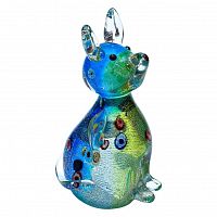 статуэтка собака салатово-голубая 8х6х13,5 см в подарочной упаковке в Нижневартовске