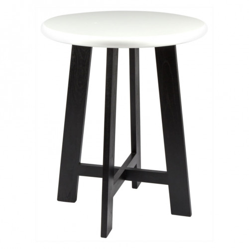 стол журнальный lunar 80*95 белый, черный в Нижневартовске