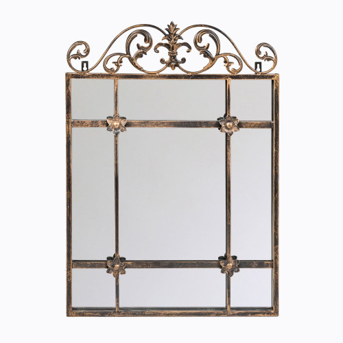 зеркало-окно настенное с резным верхом королевская бронза равель в Нижневартовске