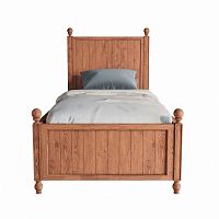 кровать деревянная односпальная 90х190 коричневая palermo natural в Нижневартовске