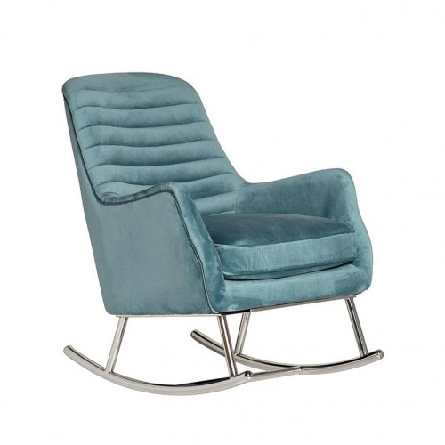 кресло-качалка велюр бирюзовый 73х90х94 см в Нижневартовске