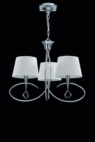 подвесная люстра mantra mara chrome - white 1640 в Нижневартовске