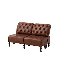 диван 106852 eichholtz прямой коричневый в Нижневартовске