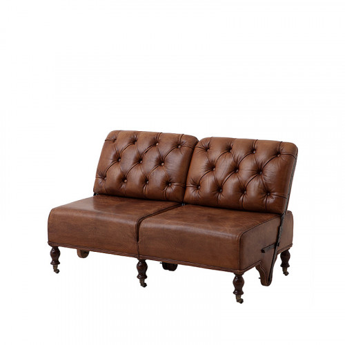 диван 106852 eichholtz прямой коричневый в Нижневартовске