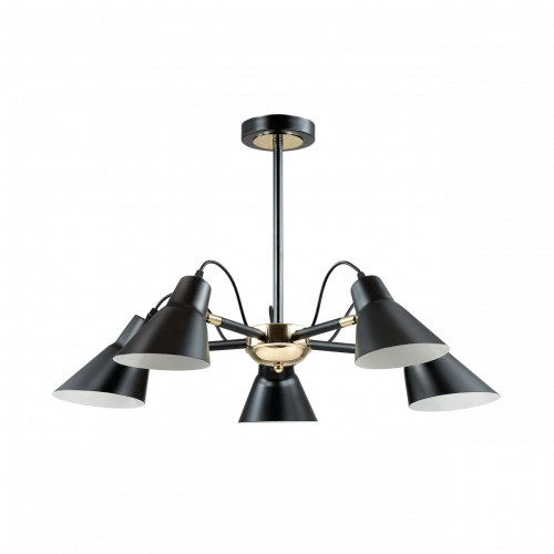 потолочная люстра lumion naomi 3709/5c черная в Нижневартовске