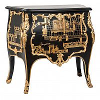 комод qick черный с золотом в Нижневартовске