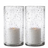 набор подсвечников стеклянный в крапинку moro l от eichholtz, 23,5 см, 2 штуки в Нижневартовске