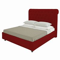 кровать подростковая с каретной стяжкой 140х200 красная sweet dreams в Нижневартовске