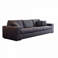 диван «алберта» раскладной прямой темно-серый в Нижневартовске