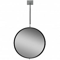 зеркало настенное черное одинарное на подвесе диаметр 40 см в Нижневартовске
