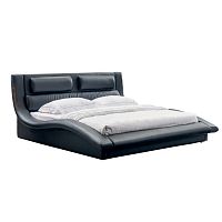 кровать двуспальная 160х200 из экокожи черная mars в Нижневартовске