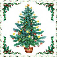 салфетки бумажные рождественская ель в Нижневартовске