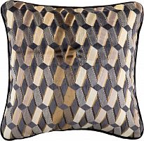 подушка декоративная синяя в мелкий ромб weave в Нижневартовске