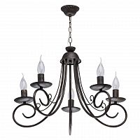 подвесная люстра de markt city свеча 683010205 черная в Нижневартовске