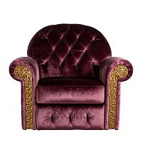 кресло tesoro ткань сиреневое в Нижневартовске