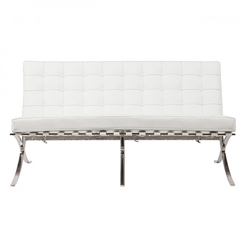 диван barcelona двухместный прямой белый в Нижневартовске