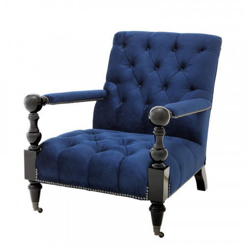 кресло castel от eichholtz синее в Нижневартовске