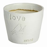 цветочный горшок love белый в Нижневартовске