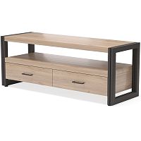 тумба под tv neo loft с двумя ящиками темно-коричневая в Нижневартовске