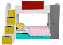 кровать детская двухъярусная с дополнительным спальным местом левая леголенд в Нижневартовске