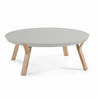 журнальный столик solid la forma (ex julia grup) светло-серый с матовым лаком в Нижневартовске