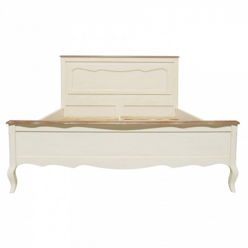 кровать деревянная двуспальная 160х200 бежевая leontina в Нижневартовске