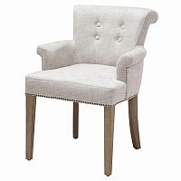 обеденный стул с подлокотниками key largo от eichholtz белый в Нижневартовске