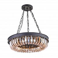 люстра terra black amber d50 черная, стекло янтарного цвета в Нижневартовске