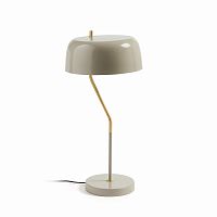 настольная лампа versa металлическая светло-бежевая от la forma (ex julia grup) в Нижневартовске