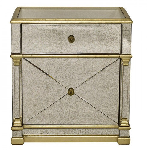 тумба прикроватная зеркальная glam в Нижневартовске