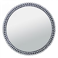зеркало круглое стеклянное с декором из бусин диаметр 80 см specchio в Нижневартовске